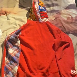 Bape space camo (glow in the dark) , And comes with bape plaid hoodie